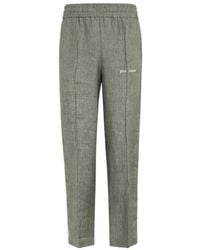 Palm Angels - Logo Embroidered Side Stripe Detailed Track Pants - Lyst