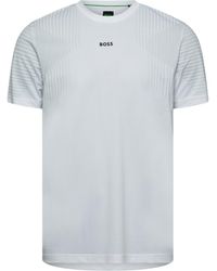 BOSS - Crewneck Shortsleeve Top - Lyst