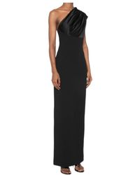 Solace London - One-Shoulder Draped Maxi Dress - Lyst