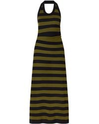 Proenza Schouler - Fran Striped Cotton-Knit Midi Dress - Lyst