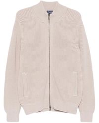 Drumohr - Ribbed Zip-Front Cardigan - Lyst