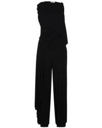 Lanvin - Draped Strapless Jumpsuit - Lyst