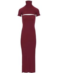 Alaïa - Alaã¯A Fitted Knit Cut-Out Dress - Lyst