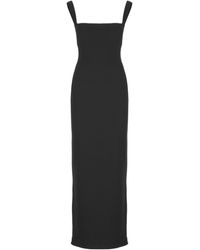 Solace London - Joni Square-Neck Crepe Maxi Dress - Lyst