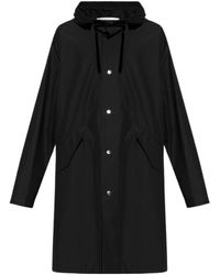 Jil Sander - Logo Printed Hooded Parka - Lyst
