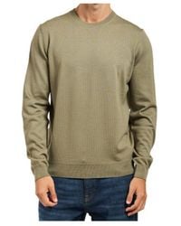 BOSS - Logo-Embroidered Crew-Neck Sweater - Lyst