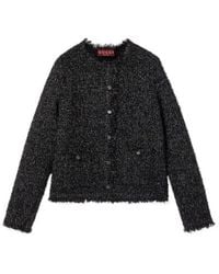 Gucci - Tweed Button-Up Cardigan - Lyst