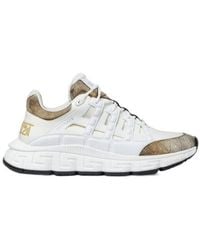 Versace - Logo Lace-Up Sneakers - Lyst