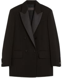 Max Mara - Pianoforte Double-Breasted Long-Sleeved Jacket - Lyst