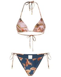 Zimmermann - Aster Spliced Tri Bikini - Lyst