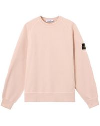 Stone Island - Oversized-Fit Crewneck Sweatshirt With Raglan Sleeves - Lyst