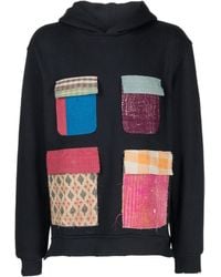 Alchemist - Patchwork Cotton Hoodie - Lyst