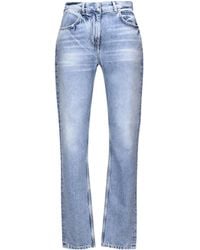 Givenchy - 4G Plaque Straight-Leg Jeans - Lyst