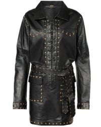Dodo Bar Or - Ics Studded Leather Minidress - Lyst