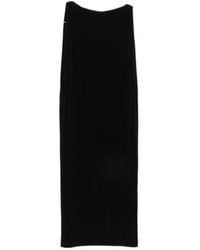 Issey Miyake - Sleeveless Boat-Neck Midi Dress - Lyst