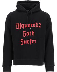 DSquared² - Slogan Printed Drawstring Hoodie - Lyst