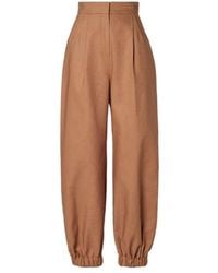 Fendi - Balloon-Waist Elasticated Cuffs Pants - Lyst