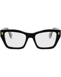 Fendi - Eyewear Roma Rectangle Frame Glasses - Lyst
