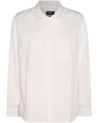 A.P.C. - Collared Button-Up Shirt - Lyst