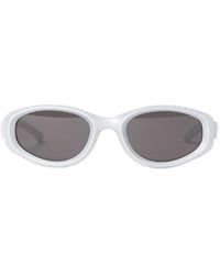 Bottega Veneta - Eyewear Oval Frame Sunglasses - Lyst