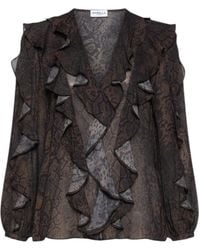 Marella - Ruffled Blouse - Lyst
