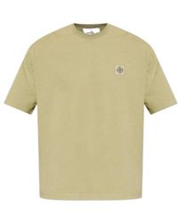 Stone Island - Logo-Patch T-Shirt - Lyst