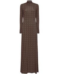 Rabanne - Rabanne High Neck Floral Maxi Dress - Lyst
