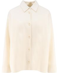 Aspesi - Button-Front Long-Sleeve Casual Jacket - Lyst
