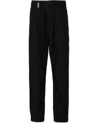 Versace Jeans Couture - Couture Logo-Strap Drawstring Tapered-Leg Trousers - Lyst