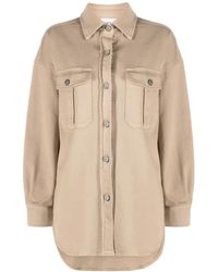 P.A.R.O.S.H. - P.A.R.O..H. Curved Hem Shirt Jacket - Lyst