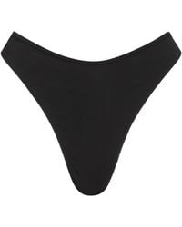 Ganni - Solid-Color Bikini Bottom - Lyst