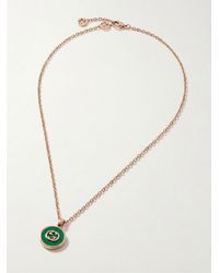 Gucci - Interlocking 18K Chain Necklace - Lyst