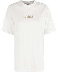 Alysi - Short Sleeved Crewneck T-Shirt - Lyst