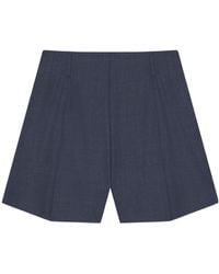 Givenchy - Wool High-Rise Tailored Shorts - Lyst