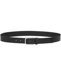Saint Laurent - Smooth Leather Minimal Belt - Lyst