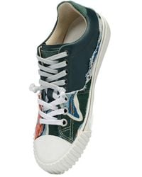 Maison Margiela - Leaf-Printed Round Toe Sneakers - Lyst
