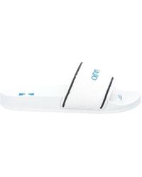 Off-White c/o Virgil Abloh - Towel Logo-Embroidered Slides - Lyst