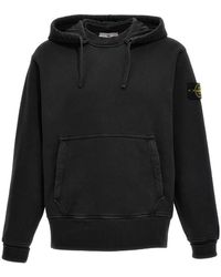 Stone Island - Compass Patch Drawstring Hoodie - Lyst