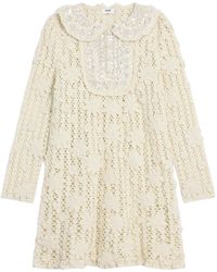 Celine - Embroidered Mini Dress - Lyst