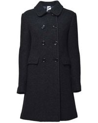 Aspesi - Double-Breasted Wool Coat - Lyst