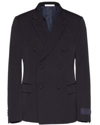 Valentino - Double-Breasted Long-Sleeved Blazer - Lyst