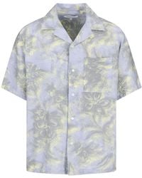 Maison Kitsuné - Maison Kitsuné Short-Sleeve Printed Shirt - Lyst