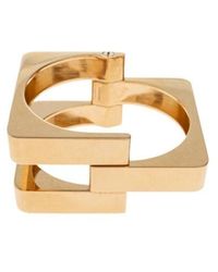 Ferragamo - Ferragamo Geometric Cuff Bracelet - Lyst