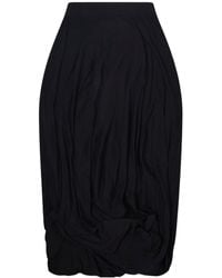Junya Watanabe - Pleated Design Midi Skirt - Lyst