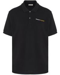 McQueen - Logo Embroidered Polo Shirt - Lyst