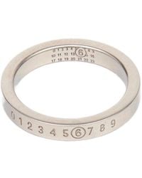 MM6 by Maison Margiela - Numeric Engraved Ring - Lyst