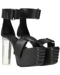 Rick Owens - Square-Toe Chunky-Heel Sandals - Lyst