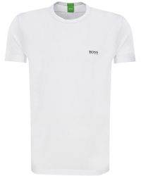 BOSS - Round-Necked Logo T-Shirt - Lyst
