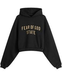 Fear Of God - Logo Hooded Sweater - Lyst