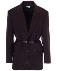P.A.R.O.S.H. - Belted Double-Breasted Blazer - Lyst